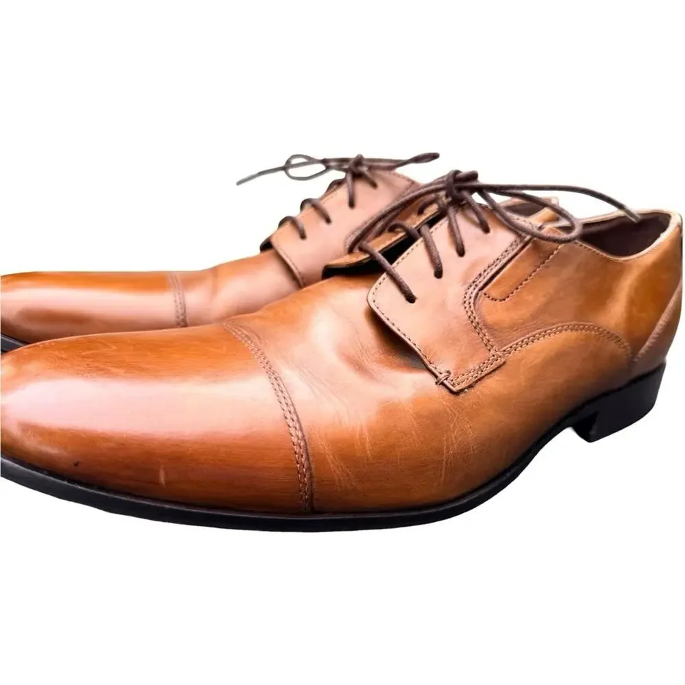 Bostonian Men's Oxford Leather Dress Shoes Tan Size 13 M